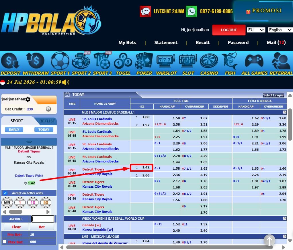 Tiket Taruhan Baseball HPBOLA